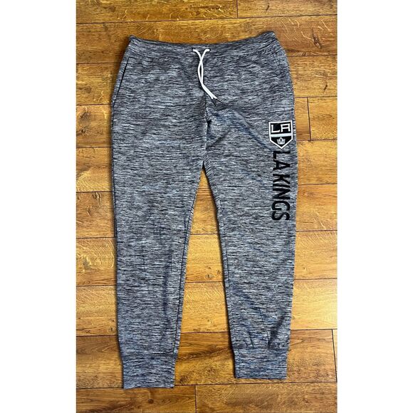 Carl Banks 4 Her Women's Size Large Gray LA Kings Hockey Sweatpants Fan Gear - Picture 1 of 8